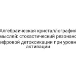 Алгебраическая кристаллография мыслей: стохастический резонанс цифровой детоксикации при уровне активации